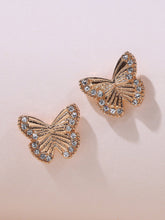 Butterfly Rhinestone Earrings Sai Feel